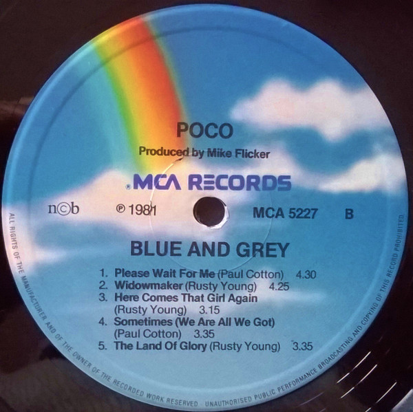 Poco - Blue And Gray | MCA Records (MCA-5227) - 3 Poco - Blue And Gray | MCA Records (MCA-5227) - 3