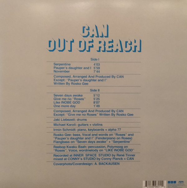 Can - Out Of Reach | Spoon Records (XSPOON51)