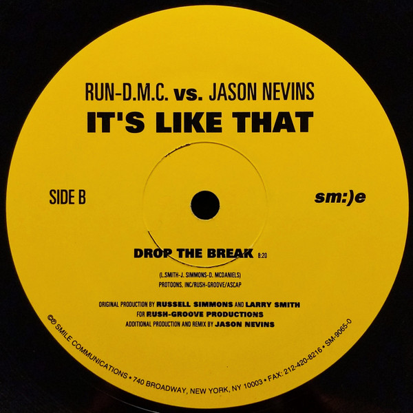 Run-DMC Vs. Jason Nevins - It's Like That | Sm:)e (SM-9065-0) - 4