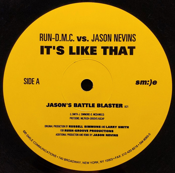 Run-DMC Vs. Jason Nevins - It's Like That | Sm:)e (SM-9065-0) - 3