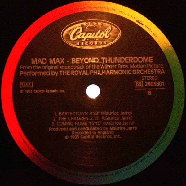 Various - Mad Max Beyond Thunderdome - Original Motion Picture Soundtrack | Capitol Records (64 2403801) - 4