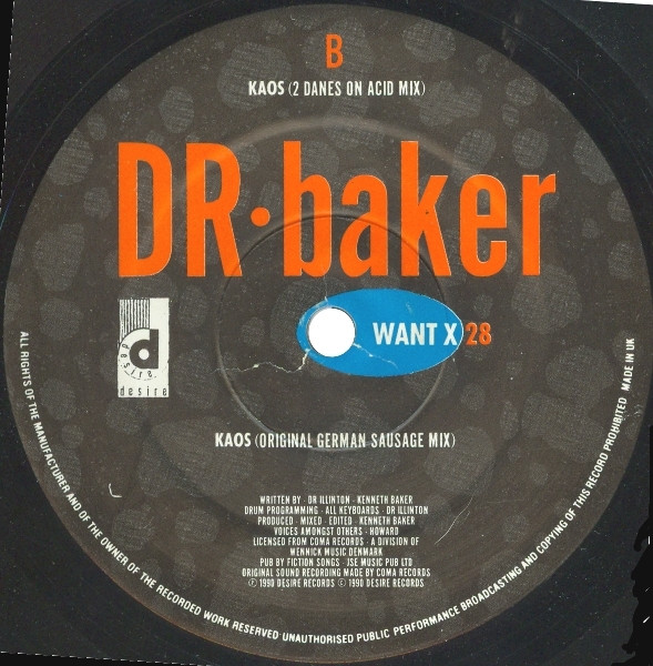 Dr. Baker - Kaos | Desire Records (WANT X 28) - 3 Dr. Baker - Kaos | Desire Records (WANT X 28) - 3