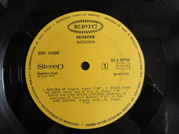 Redbone - Wovoka | Epic (EPC 65500) - 3