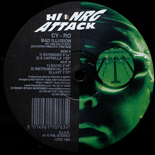 Cy-Ro - Bad Illusion | Hi NRG Attack (HRG 160)