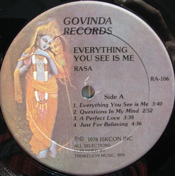 Rasa - Everything You See Is Me | Govinda Records (RA-106) - 3
