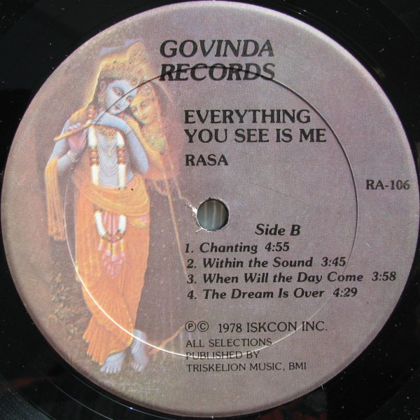 Rasa - Everything You See Is Me | Govinda Records (RA-106) - 4