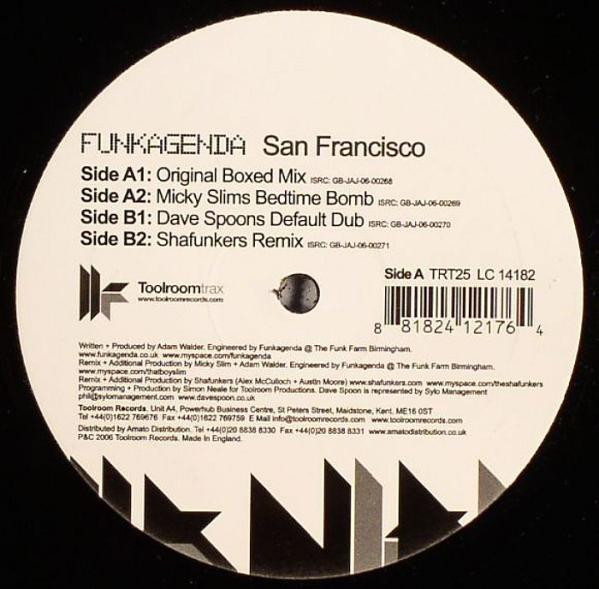 Funkagenda - San Francisco | Toolroom Trax (TRT25) - main
