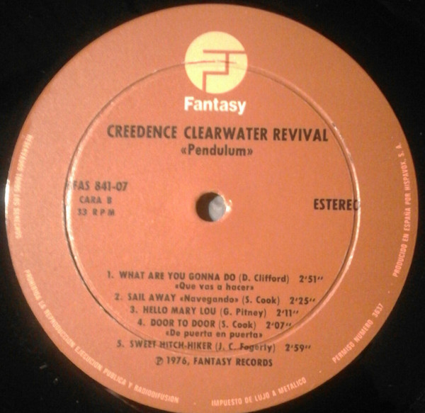 Creedence Clearwater Revival - Mardi Gras | Fantasy (HFAS 841-07) - 4