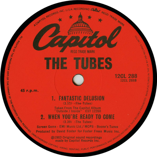 The Tubes - She's A Beauty | Capitol Records (12 CL 288) - 4