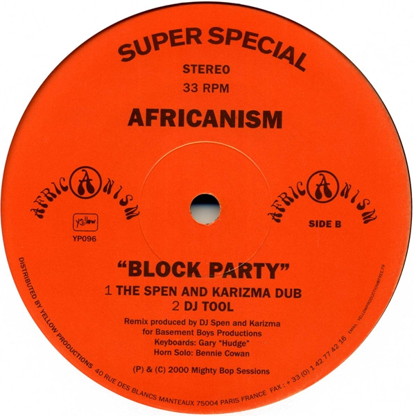 Africanism - Block Party | Yellow Productions (YP096) - 4