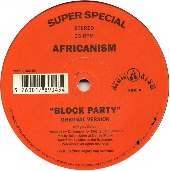 Africanism - Block Party | Yellow Productions (YP096) - 3