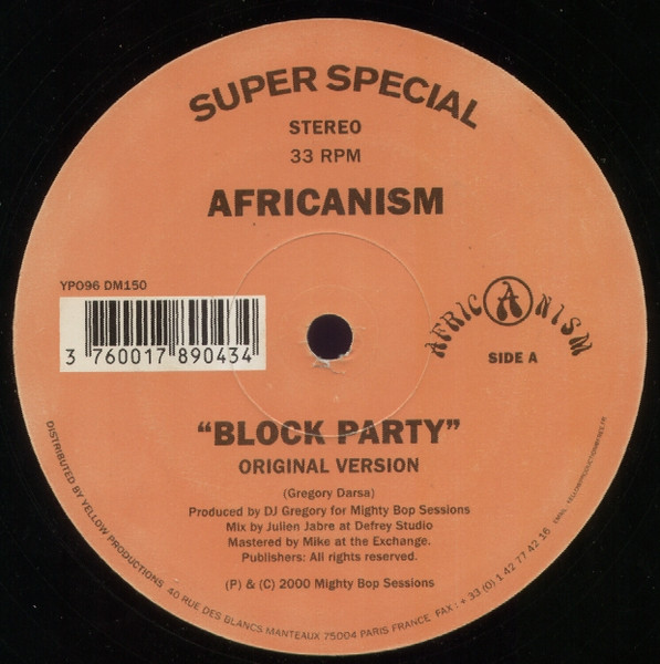 Africanism - Block Party | Yellow Productions (YP096) - main