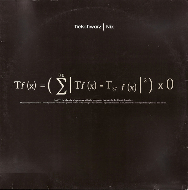 Tiefschwarz - Nix | Classic (CMC28)