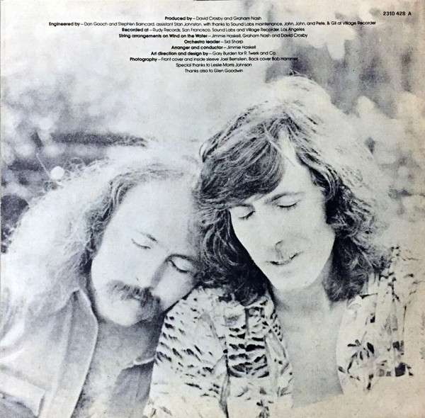 Crosby & Nash - Wind On The Water | Polydor (2310 428 A) - 4
