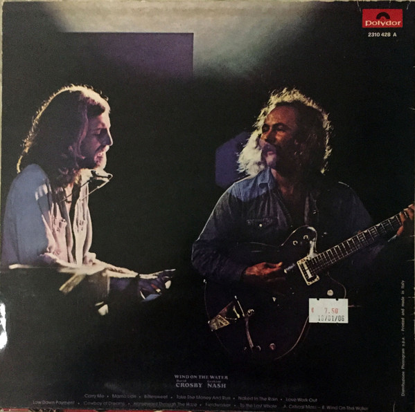 Crosby & Nash - Wind On The Water | Polydor (2310 428 A) - 2