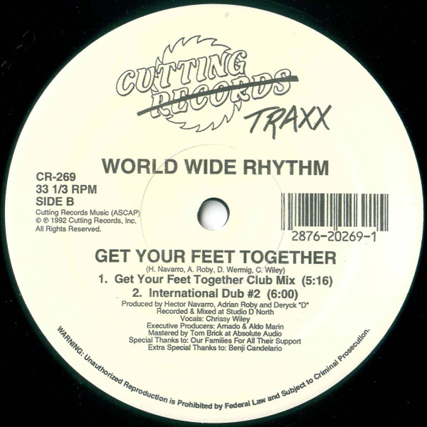 World Wide Rhythm - International Rhythm / Get Your Feet Together | Cutting Traxx (CR-269) - 2