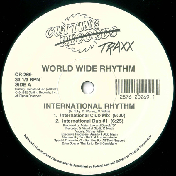 World Wide Rhythm - International Rhythm / Get Your Feet Together | Cutting Traxx (CR-269) - main
