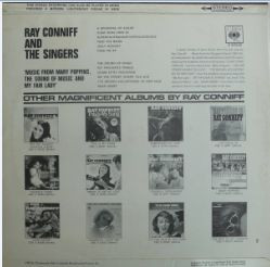 Ray Conniff And The Singers - Music From Mary Poppins And Other Movies | CBS (S 62542) - 2