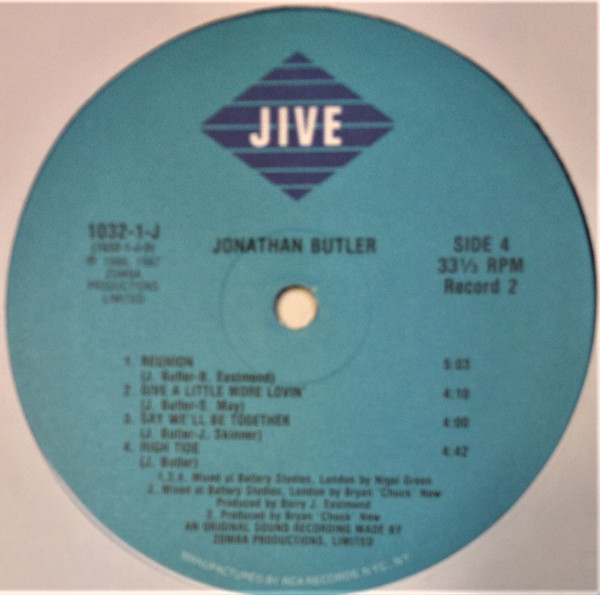 Jonathan Butler - Jonathan Butler | Jive (1032-1-J) - 7