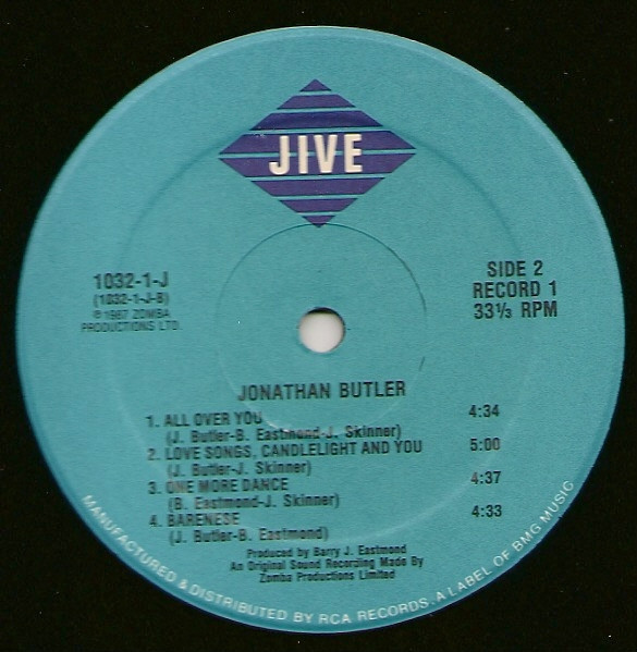 Jonathan Butler - Jonathan Butler | Jive (1032-1-J) - 5