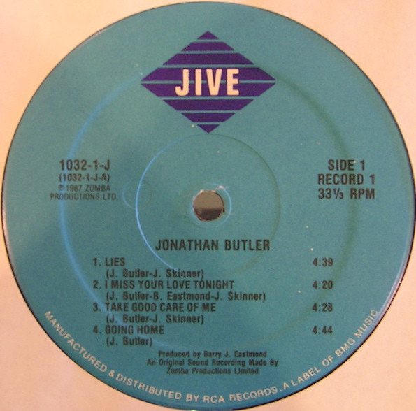 Jonathan Butler - Jonathan Butler | Jive (1032-1-J) - 4