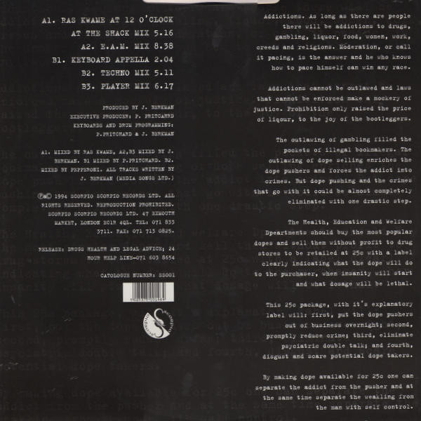 25¢ - Addictions | Scorpio Scorpio Records (SS001) - 2