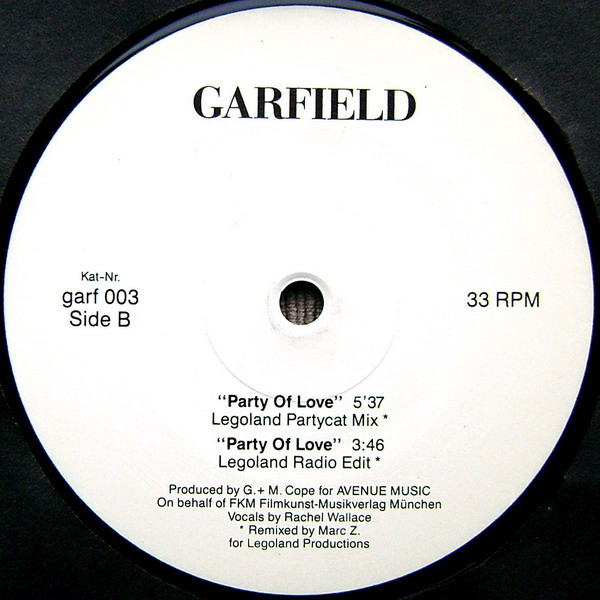 Garfield - Party Of Love (Remixes) | Avenue Music (garf 003) - main Garfield - Party Of Love (Remixes) | Avenue Music (garf 003) - main
