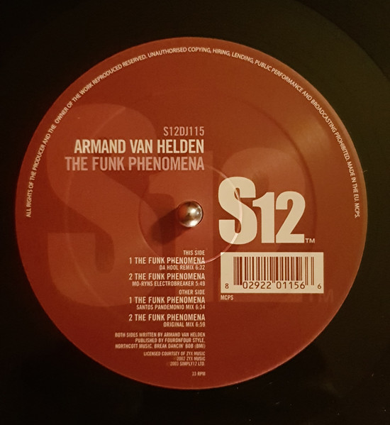 Armand Van Helden - The Funk Phenomena | S12 (S12DJ-115) - 2