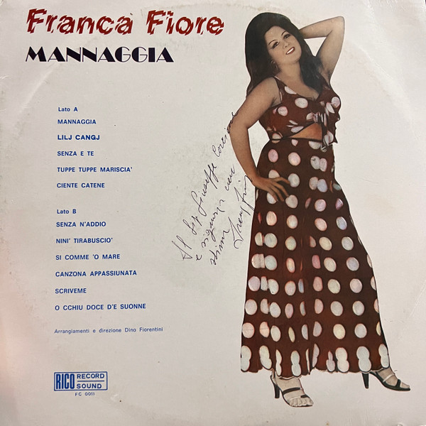 Franca Fiore - Mannaggia | Rico Record Sound (FC 0011) Franca Fiore - Mannaggia | Rico Record Sound (FC 0011)