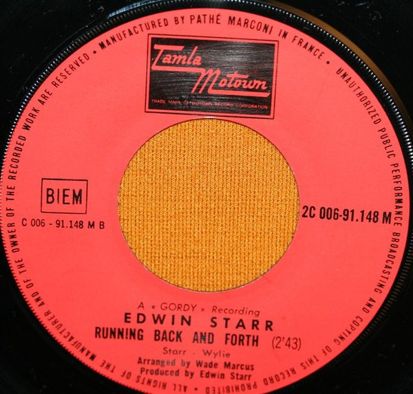 Edwin Starr - Time / Running Back And Forth | Tamla Motown (2C 006-91148 M) - 3 Edwin Starr - Time / Running Back And Forth | Tamla Motown (2C 006-91148 M) - 3