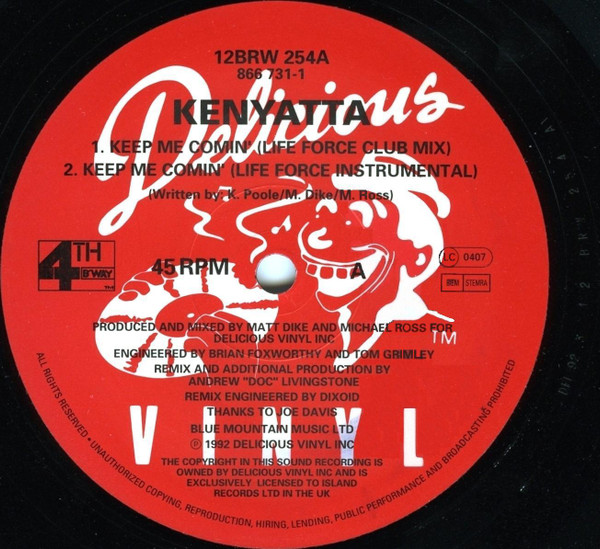 Kenyatta - Keep Me Comin' | 4th & Broadway (12BRW 254) - 3