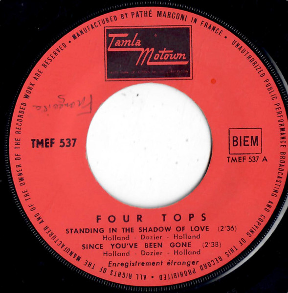 Four Tops - Standing In The Shadow Of Love | Tamla Motown (TMEF 537) - 3