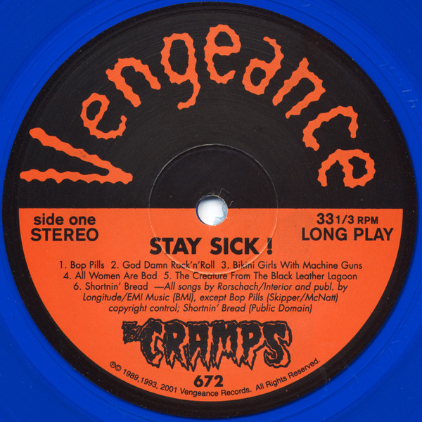 The Cramps - Stay Sick! | Vengeance Records (672) - 3