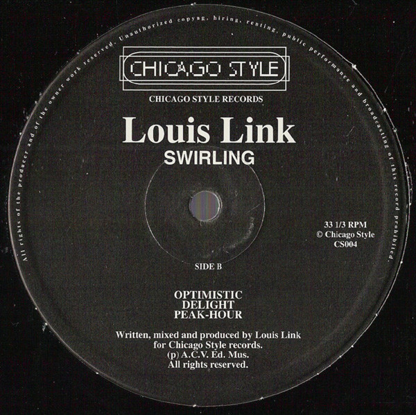 Louis Link - Swirling | Chicago Style (CS004) - 2