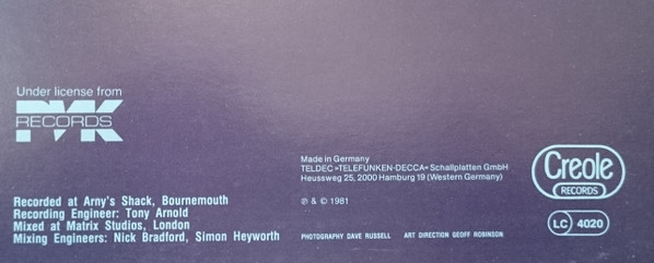 Duffo - Bob The Birdman | Creole Records (6.24 879) - 2 Duffo - Bob The Birdman | Creole Records (6.24 879) - 2