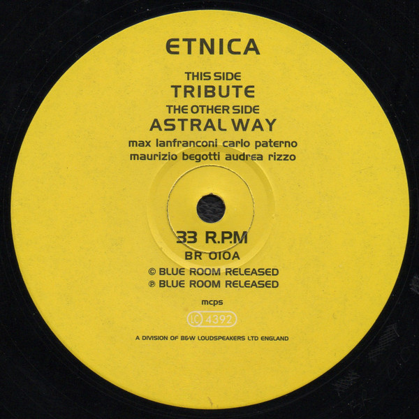 Etnica - Tribute / Astral Way | Blue Room Released (BR010)