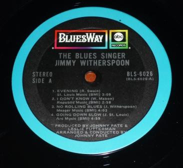 Jimmy Witherspoon - The Blues Singer | BluesWay (BLS-6026) - 3