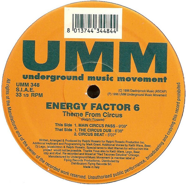 Energy Factor - Theme From Circus | UMM (UMM 348)
