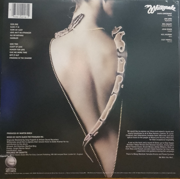 Whitesnake - Slide It In | Geffen Records (GHS 4018) - 3