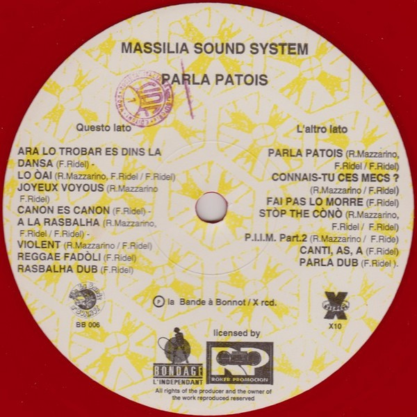 Massilia Sound System - Parla Patois | Banda Bonnot (BB 006) - 3