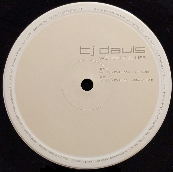 TJ Davis - Wonderful Life | Melting Pot Records (MPRV 20) - 3