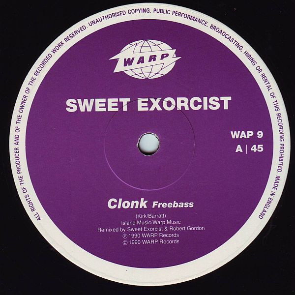 Sweet Exorcist - Clonk | Warp Records (WAP 9) - 3