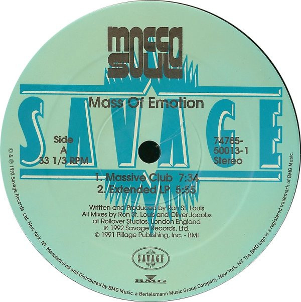 Mocca Soul - Mass Of Emotion | Savage Records (74785 50013 1)