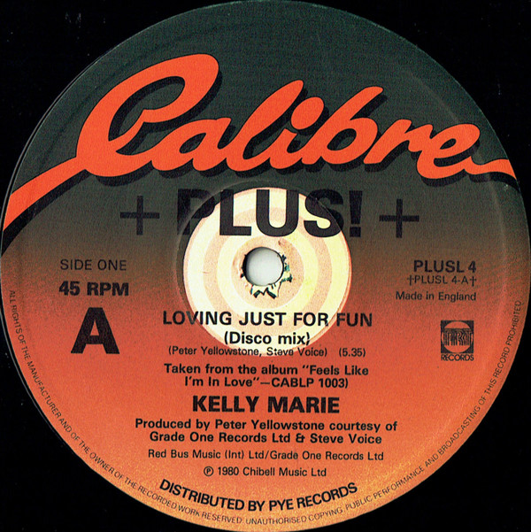 Kelly Marie - Loving Just For Fun | Calibre + Plus! (PLUSL 4)