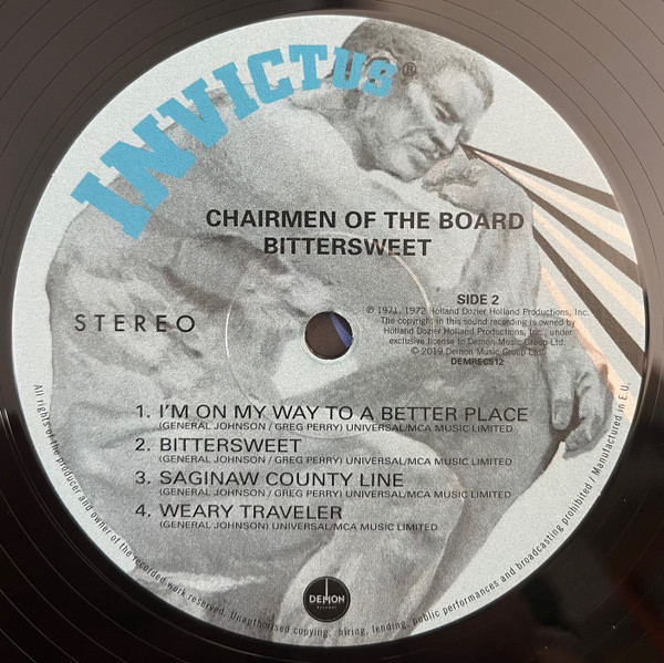 Chairmen Of The Board - Bittersweet | Demon Records (DEMREC512) - 4