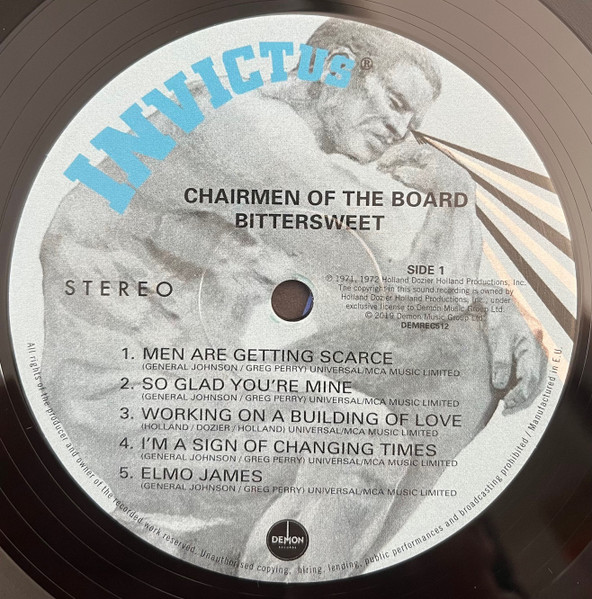Chairmen Of The Board - Bittersweet | Demon Records (DEMREC512) - 3