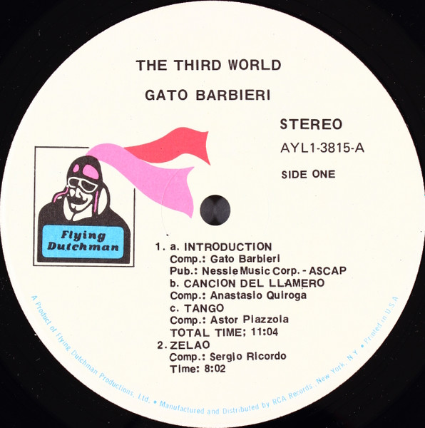 Gato Barbieri - The Third World | Flying Dutchman (AYL1-3815) - 3