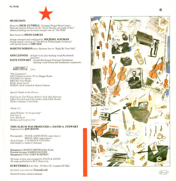 Eurythmics - Touch | RCA (PL70109) - 6 Eurythmics - Touch | RCA (PL70109) - 6