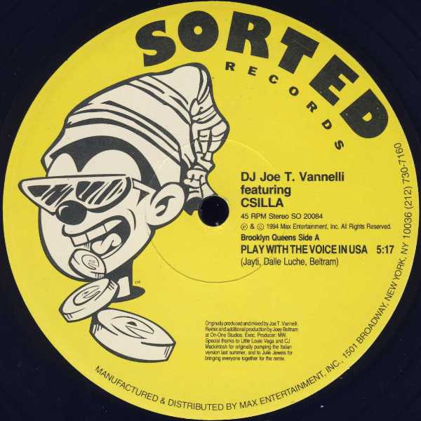 Joe T. Vannelli Featuring Csilla - Play With The Voice - Germany Vs. USA | Sorted Records (SO 20084) Joe T. Vannelli Featuring Csilla - Play With The Voice - Germany Vs. USA | Sorted Records (SO 20084)