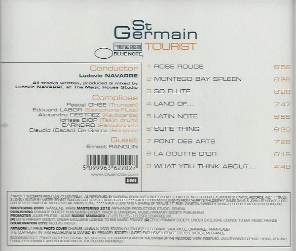 St Germain - Tourist | Blue Note (5099963622027) - 2